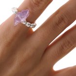 Каблучка Raw amethyst