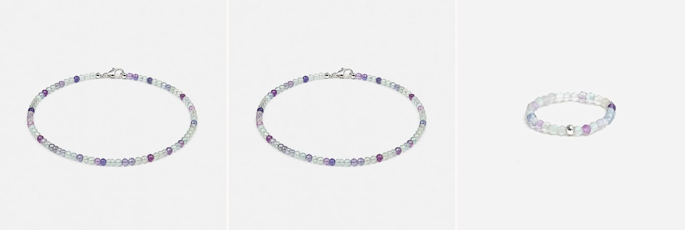 Прикраси з каменем флюориту SO jewelry