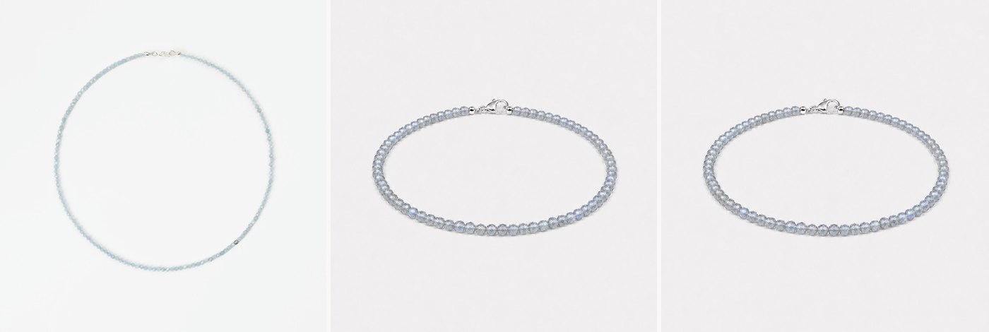 Прикраси з каменем лабрадориту SO jewelry