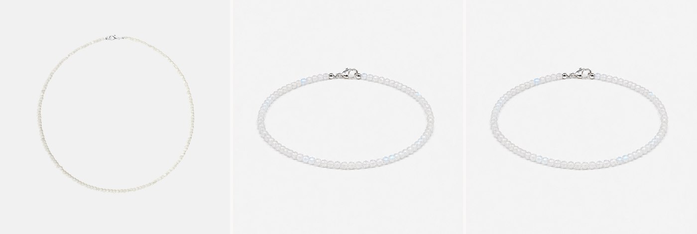 Прикраси з каменем місячного каменю SO jewelry