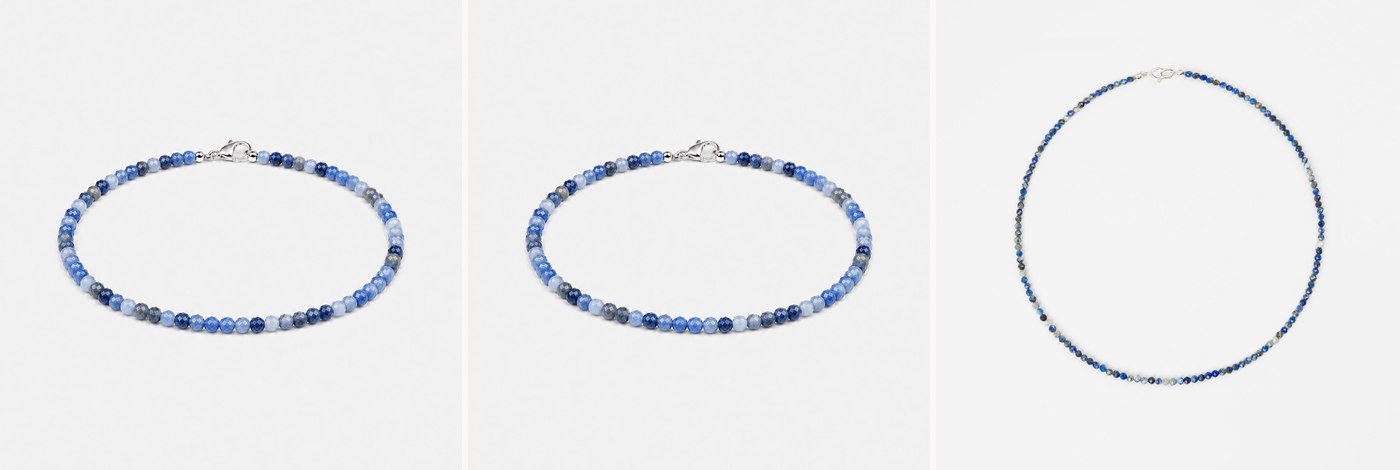 Прикраси з каменем содаліту SO jewelry